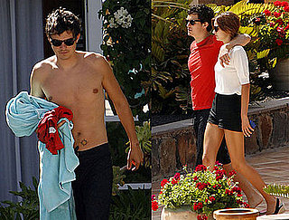Photos of Orlando Bloom Shirtless On Vacation With Model Girlfriend Miranda Kerr