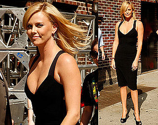 Photos of Charlize Theron on Her Way to the Late Show