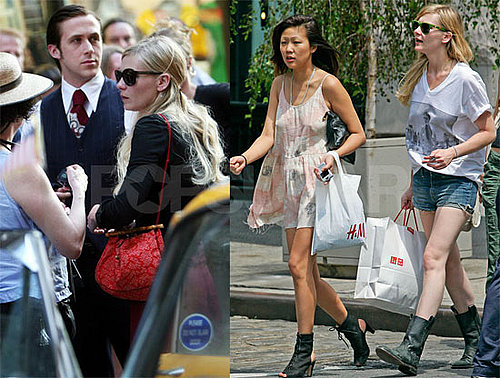 Photos of Kirsten Dunst Shopping and Filming in NYC