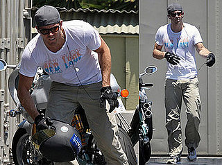 Photos of Ryan Reynolds and His Motorcycle