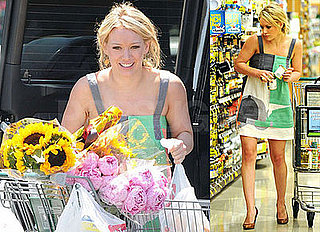 Photos of Hilary Duff Buying Sunflowers