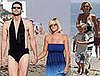 Photos of Jim Carrey and Jenny McCarthy Wearing The Same Bathing Suit 4th of July in Malibu