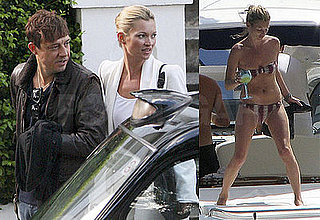 Photos of Kate Moss in a Bikini in Ibiza, Shooting New Rimmel ad with Jamie Hince