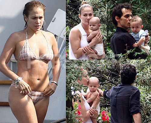 Photos of Jennifer Lopez, Marc Anthony, and Twins in Italy