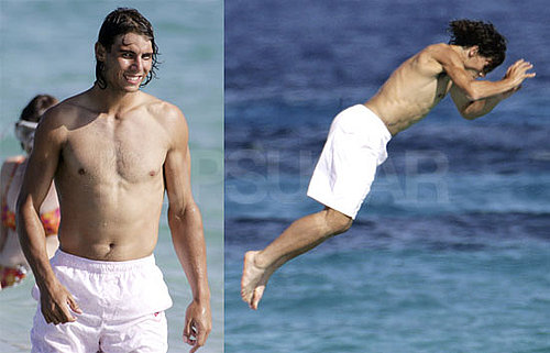 Rafael Nadal Shirtless Photos With Girlfriend in Bikini in Mallorca