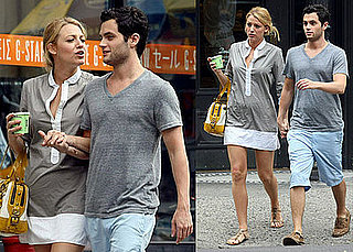 Photos of Blake Lively and Penn Badgley in New York City