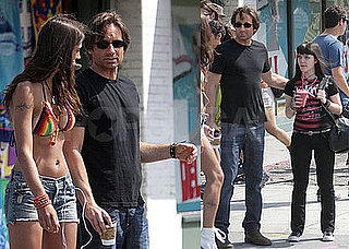Photos of David Duchovny on the Set of Californication