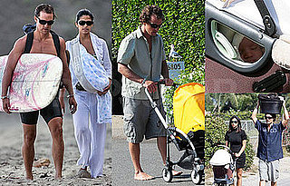Photos of Matthew McConaughey, Camilla Alves, Baby Levi McConaughey in Malibu
