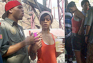 Photos of Rihanna and Chris Brown at Paramount's Kings Dominion in Virginia