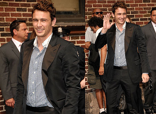 Photos of James Franco at the Late Show With David Letterman
