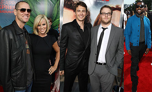 Photos of Celebrities Jim Carrey, Jenny McCarthy, Kanye West, James Franco, Seth Rogen at LA Premiere of Pineapple Express