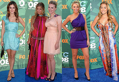 Photos of Celebrities on Teen Choice Awards Red Carpet, Blake Lively, Scarlett Johansson, Fergie, Miley Cyrus, Rachel Bilson