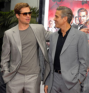 Photo of Brad Pitt and George Clooney Who Are Expected to Open Venice Film Festival With Their Burn After Reading Movie