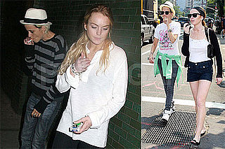 Photos of Lindsay Lohan, Samantha Ronson, Dina Lohan, Ali Lohan, Charlotte Ronson at Bowery Hotel in NYC