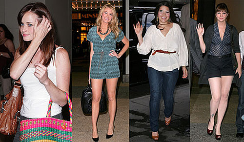 Photos of Blake Lively, America Ferrera, Amber Tamblyn, and Alexis Bledel at TRL Promoting Sisterhood of the Traveling Pants 2