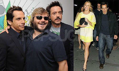 Photos of Ben Stiller, Robert Downey Jr, and Jack Black at TRL