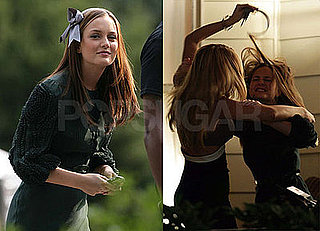 Photos of Blake Lively and Leighton Meester on the Set of Gossip Girl
