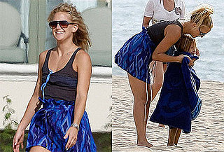 Photos of Kate Hudson and Ryder Robinson Playing Volleyball at the Beach