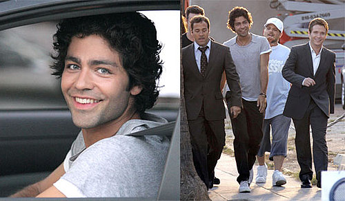 Photos of Adrian Grenier, Jerry Ferrara, Kevin Connolly, Kevin Dillon, Jeremy Piven Filming Entourage