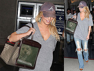 Photos of Jessica Simpson and Daisy at LAX on Her Way to California State Fair