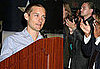 Photos of Leonardo DiCaprio and Tobey Maguire at the Service Nation Summit at Columbia in NYC