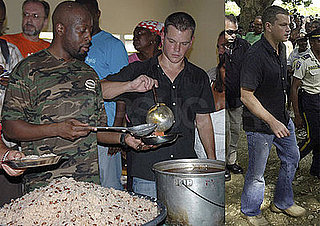 Photos of Matt Damon and Wyclef Jean in Haiti