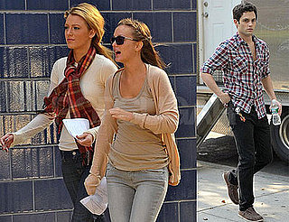 Photos of Blake Lively, Leighton Meester, Ed Westwick, Penn Badgley, and Chace Crawford Filming Gossip Girl in NYC