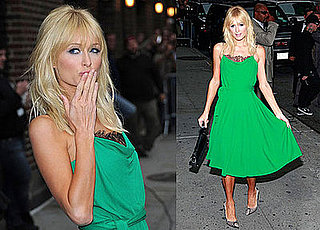 Photos and Video of Paris Hilton on The Late Show
