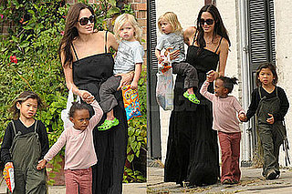 Photos of Angelina Jolie, Shiloh Jolie-Pitt, Pax Jolie-Pitt, Zahara Jolie-Pitt in New Orleans