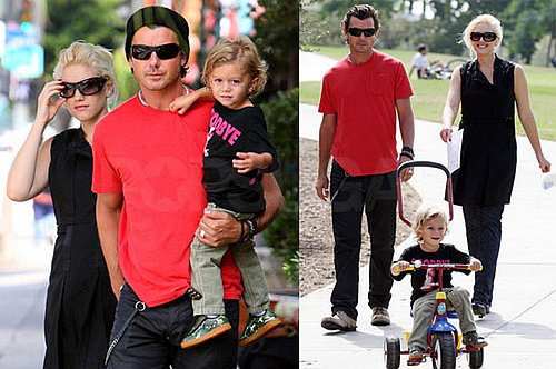 Photos of Gwen Stefani, Gavin Rossdale, Kingston Rossdale at Pan Pacific Park