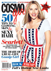 Photos of Scarlett Johansson on the Cover of Cosmo! Girl