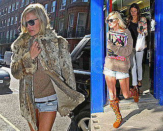 Photos of Kate Moss Buying Magazines in London