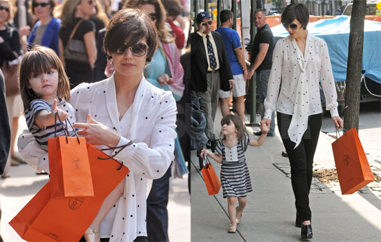 Katie and Suri with Matching Hermes