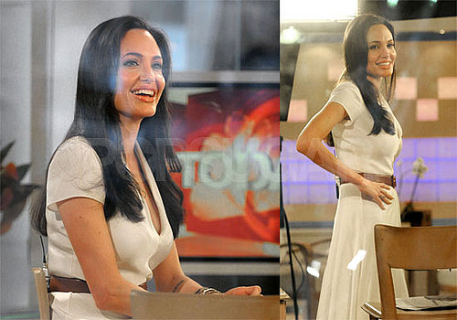 Photos and Video of Angelina Jolie Interviewed by Matt Lauer on The Today Show in New York City