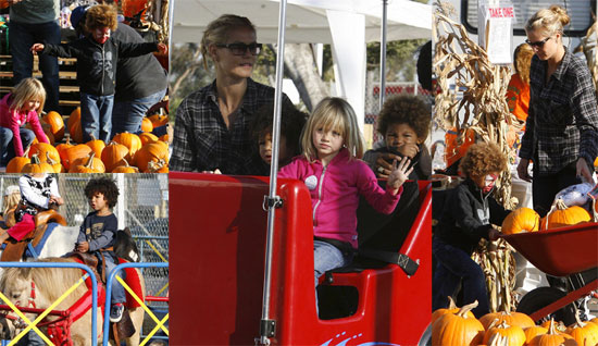 Heidi and the Kids at the Pumpkin Patch Heidi and the Kids at the Pumpkin Patch