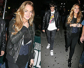 Photos of Lindsay Lohan and Samantha Ronson at Madison Square Garden in New York