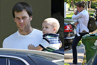 Photos of Tom Brady Post Surgery With His Son John and Gisele