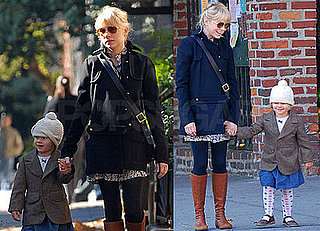 Photos of Michelle Williams and Matilda Ledger in Brooklyn 2008-10-19 10:00:00
