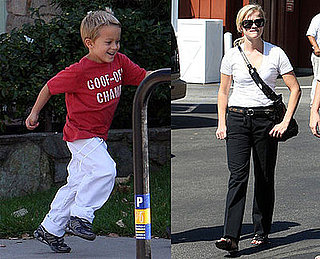 Photos of Reese Witherspoon Bringing Deacon to Karate Class