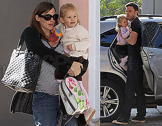 Photos of Ben Affleck and Jennifer Garner Bringing Violet to School in LA