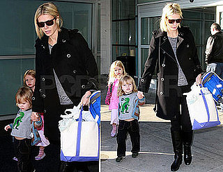 Photos of Gwyneth Paltrow, Apple Martin, Moses Martin Arriving at JFK
