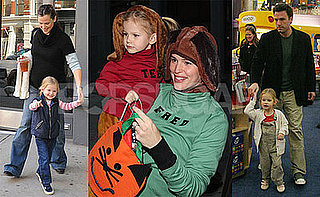 Photos of Ben Affleck and Jen Garner and Violet in NYC