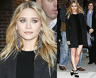 Photos and Video of Ashley Olsen on David Letterman, October 30, 2008