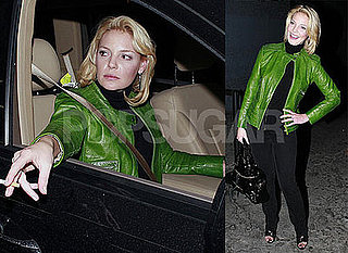 Photos of Katherine Heigl Smoking and Wearing a Green Jacket