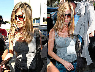 Photos of Jennifer Aniston Coming Out of The Ivy in LA
