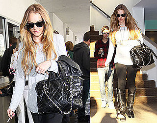 Photos of Lindsay Lohan and Samantha Ronson Smoking in LA