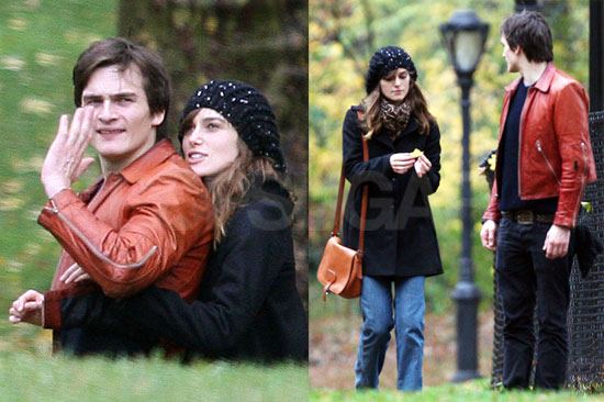 Keira and Rupert Walking Through NYC