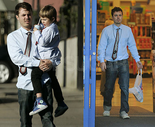 Photos of Casey Affleck, Indiana Affleck, Atticus Affleck, Summer Phoenix in LA