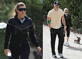 Photos of Josh Duhamel and Fergie With Their Dog