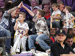 Photos of David Beckham, Cruz Beckham, Romeo Beckham, Brooklyn Beckham, Leonardo DiCaprio at Lakers-Pistons Game Photos of David Beckham, Cruz Beckham, Romeo Beckham, Brooklyn Beckham, Leonardo DiCaprio at Lakers-Pistons Game